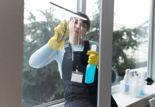 Nettoyage de vitres intérieures et extérieures aux Forges